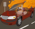 2024 6:5 anthro belly big_belly big_breasts big_butt black_bottomwear black_clothing black_skirt bloated bluepants bodily_fluids bottomwear bovid breasts brown_hooves brown_horn butt caprine car clothed clothing comic detailed_background digital_drawing_(artwork) digital_media_(artwork) driving fart fart_cloud fart_fetish female fur goat hi_res hooves horn hyper hyper_fart inside_car inside_vehicle legwear mammal mary_smith_(zangg) mature_female miniskirt minivan onomatopoeia orange_eyes overweight pantyhose pink_pantyhose purple_clothing purple_topwear rumbling_stomach sagging_breasts sequence short_tail skimpy skirt smaller_version_at_source solo sound_effects story story_at_source story_in_description sweat sweatdrop tail text thick_thighs topwear translucent vehicle white_body white_fur wide_hips worried