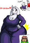 anthro big_breasts big_butt big_female boss_monster_(undertale) bovid breasts butt caprine female goat hi_res male male/female mammal signature toriel toriel_(underfell) undertale undertale_(series) undertale_yellow