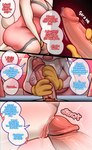 absurd_res anthro biped bodily_fluids breasts cleavage clothed clothing comic crossgender dialogue disney english_text erection fellatio female ftm_crossgender genital_fluids genitals glans handjob hi_res jessica_rabbit lagomorph leporid male male/female mammal memjioof mtf_crossgender oral penile penis precum pubes rabbit roger_rabbit sex speech_bubble text thick_thighs white_body who_framed_roger_rabbit