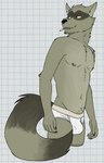 2024 anthro biped black_claws black_eyes black_nose body_hair briefs briefs_only bulge checkered checkered_background cigarette cigarette_in_mouth claws clothed clothing colored_seam_underwear digital_drawing_(artwork) digital_media_(artwork) eye_markings eyebrows facial_markings fluffy fluffy_tail fur grey_body grey_fur grey_seam_briefs grey_seam_underwear happy_trail head_markings hi_res looking_back male male_anthro mammal markings multicolored_body navel nipples notched_ear object_in_mouth partially_clothed partially_clothed_male pattern_background pink_nipples portrait procyonid raccoon raised_eyebrow simple_background skinny slim sly_cooper_(series) solo sony_corporation sony_interactive_entertainment standing striped_markings striped_tail stripes sucker_punch_productions tail tail_markings tennessee_kid_cooper three-quarter_portrait tighty_whities topless topless_male underwear underwear_only unsafescapewolf whiskers white_background white_briefs white_clothing white_underwear yellow_sclera