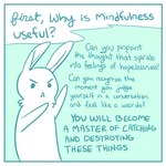 1:1 ambiguous_gender blue_and_white border comic dialogue english_text lagomorph leporid mammal monochrome rabbit semi-anthro solo text the_latest_kate white_border