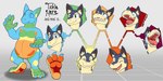 Rating: q
ID: 4852553
Date: 2024-06-14 14:01:49 -0400
Status: active
Score: 29
2024 2:1 3_toes 5_fingers abstract_background absurd_res anthro bared_teeth big_ears bite biting_lip black_body black_skin blue_body blue_eyes blue_fur bodily_fluids butt_fluff chart claws clenched_teeth closed_smile cross-eyed crying_laughing drooling ear_tuft expression_bubble expression_sheet expressions eyebrows eyes_closed feet fingers full-length_portrait full_foot_pawpads fur furrowed_brow generation_2_pokemon gums hi_res hysterical_laughter implied_tickling laugh looking_at_self looking_at_viewer looking_away looking_down looking_up male markings mike_(mrmellow) mouth_closed narrowed_eyes nintendo pawpads paws plantigrade pokemon pokemon_(species) portrait pupils raised_eyebrow raised_hand raised_heel resisting saliva saliva_drop slightly_chubby small_pupils smile soles solo squiggle_mouth squint tan_body tan_fur tears teeth text tickle_fetish tickling toes tongue tongue_out tuft typhlosion watchoutfordragons post #4852553