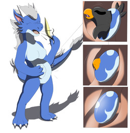 Rating: q
ID: 5613856
Date: 2025-06-01 12:02:25 -0400
Status: active
Score: 8
2015 absurd_res after_vore anthro avian beak bheni biped blue_body blue_countershading breasts breath ciel_(phoenix) colored countershade_face countershade_neck countershade_scales countershade_tail countershade_torso countershading dragon duo eastern_dragon egg egg_transformation eyes_closed female front_view fully_inside fur furred_scalie hair hand_on_own_belly hi_res holding_feather horn internal motion_lines mythological_creature mythological_scalie mythology non-mammal_breasts non-mammal_hair nude nude_anthro nude_female open_mouth pink_inner_ear pregnant pregnant_anthro pregnant_female scales scalie shadow snout standing story story_in_description tail three-quarter_view transformation transformation_sequence vore white_hair wide_crotch wolferion post #5613856