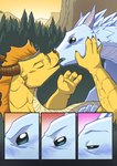 blush comic conditional_dnp dragon duo european_mythology eyes_closed face_grab feral feral_on_feral forest french_kissing grumpyvulpix half-closed_eyes hi_res icewing_(wof) kissing male male/male mythological_creature mythological_scalie mythology narrowed_eyes piercing plant qibli_(wof) romantic romantic_couple sandwing_(wof) scalie sunset tree western_dragon wings_of_fire winter_(wof)