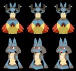 absurd_res alpha_channel anthro black_body black_fur blue_body blue_fur colored delphox duo erection female fur gender_transformation generation_4_pokemon generation_6_pokemon hi_res looking_pleasured lucario male male/female mtf_transformation nintendo open_mouth orange_body orange_fur pokemon pokemon_(species) pre-transformation red_eyes simple_background smile takau92729 tongue tongue_out transformation transparent_background unconscious yellow_body yellow_fur