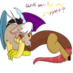 Rating: s
ID: 185493
Date: 2011-12-29 05:19:51 -0500
Status: active
Score: 17
1:1 asking asking_viewer chimera crossgender dialogue digital_media_(artwork) discord_(mlp) draconequus english_text female friendship_is_magic hasbro hi_res kloudmutt looking_at_viewer mtf_crossgender my_little_pony question rainbow_text smile solo tail talking_to_viewer text post #185493