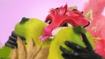 anthro apollo_(fluffythunderbird) avian big_breasts bird black_hands bodily_fluids breasts davidsch detailed dragon drooling drooling_on_partner drooling_tongue duo ears_back ears_down erect_nipples female fur hand_on_breast happy happy_sex haral hi_res horn hug huge_breasts humor hybrid joyful licking male male/female mythological_creature mythological_scalie mythology nipples nipples_touching pink_background pivoted_ears realistic red_body saliva scalie sex simple_background smile smiley_face tongue tongue_out wide_eyed