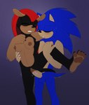 5_fingers 5_toes anthro armadillo balls bite biting_lip black_body black_fur blue_body blue_fur blush bodyguard_position breasts crossgender duo erection eulipotyphlan eyes_closed feet female female_penetrated fingers from_behind_position fur genitals hedgehog hi_res holding_leg male male/female male_penetrating male_penetrating_female mammal meat_sweats mighty_the_armadillo mtf_crossgender nipples nude pawpads penetration penis raised_leg red_shell scar sega sex shell signature simple_background soles sonic_the_hedgehog sonic_the_hedgehog_(series) standing standing_sex tan_body tan_fur three-quarter_view toes trans_(lore) trans_man_(lore) vaginal vaginal_penetration vein veiny_penis xenarthran