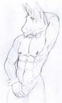 Rating: q
ID: 5523259
Date: 2025-04-22 15:58:48 -0400
Status: active
Score: 1
abs anthro black_and_white bow_tie clothing clothing_pull cuff_(restraint) equid equine hand_behind_head hi_res horn lloyd_(stufferzz) looking_at_viewer male mammal monochrome muscular mythological_creature mythological_equine mythology navel restraints simple_background sketch smile smiling_at_viewer solo speedo stripper stufferzz swimwear thumb_in_waistband unicorn unicorn_horn white_background wrist_cuffs post #5523259