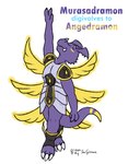 2024 angelic anthro armor bandai_namco claws digimon digimon_(species) digital_media_(artwork) dragoneer_(character) evolution_(transformation) floating full-length_portrait hi_res in_memoriam male portrait sen_grisane_(artist) solo standing teeth three-quarter_view transformation wings