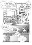 absurd_res black_and_white blush buizel comic dialogue english_text fangs feral floatzel generation_4_pokemon hi_res lester_(risenpaw) looking_at_another male monochrome multi_tail ness_(risenpaw) nintendo open_mouth pokemon pokemon_(species) risenpaw speech_bubble surprise swimming_pool tail teeth text water