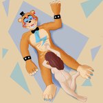 anthro anthro_penetrating anthro_penetrating_human bear fan_character fellatio female five_nights_at_freddy's five_nights_at_freddy's:_security_breach glamarts23 glamrock_freddy hi_res human human_on_anthro human_penetrated interspecies male male/female mammal oral penetration penile pubes pubes_exposed pubes_on_face scottgames sex steel_wool_studios ursine