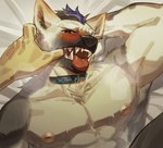 Rating: q
ID: 4660925
Date: 2024-03-16 06:06:28 -0400
Status: active
Score: 94
2024 absurd_res anthro areola arknights blush canid canine canis collar domestic_dog duo eyebrow_piercing facial_piercing finger_in_mouth fish_hooking fur grey_body grey_fur hair hi_res hung_(arknights) hyena hypergryph looking_at_viewer male male/male mammal multicolored_hair muscular muscular_anthro muscular_male piercing pu94_d1de4c solo_focus spot_(arknights) spotted_hyena studio_montagne tongue tongue_out post #4660925