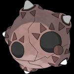 1:1 2016 alpha_channel ambiguous_gender elemental_creature empty_eyes generation_7_pokemon hi_res markings meteor mineral_fauna minior minior_(meteor_form) nintendo not_furry official_art pokemon pokemon_(species) rock rock_creature simple_background solo spikes transparent_background unknown_artist