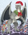 Rating: s
ID: 5300318
Date: 2025-01-11 04:22:00 -0500
Status: active
Score: 32
ambiguous_gender angels_with_scaly_wings christmas christmas_clothing christmas_decorations christmas_headwear christmas_lights christmas_ornament claws clothing dragon european_mythology feral forest grey_body hat headgear headwear hi_res holidays horn looking_at_viewer maverick_(angels_with_scaly_wings) mountain mythological_creature mythological_scalie mythology on_hind_legs open_mouth orange_eyes plant santa_hat scalie smile solo tiama tree western_dragon wings wreath_around_neck post #5300318