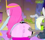 absurd_res adventure_time anus areola areola_slip assisted_exposure bangs bent_over blonde_hair blush blush_lines bodily_fluids body_blush bottomwear bottomwear_down bottomwear_pull butt candy candy_humanoid candy_people_(at) cartoon_network clothed clothing clothing_pull coat crown dessert dialogue english_text female female/female female_focus fionna_the_human food food_creature food_hair food_humanoid genital_fluids genitals glistening glistening_body gold_(metal) green_tongue grey_areola grey_body grey_nipples grey_skin group hair hair_over_eye headgear headwear hi_res humanoid light_body light_skin living_candy living_gum nipple_slip nipples not_furry one_eye_obstructed pale_skin pants pants_down pants_pull pantsing partially_clothed pink_anus pink_body pink_bottomwear pink_clothing pink_hair pink_pants pink_skin princess_bubblegum pseudo_hair puffy_areola pussy pussy_blush rear_view royalty saliva smile solo_focus somescrub surprise text tongue tongue_out topwear torn_clothing undead vaginal_fluids wardrobe_malfunction zombie