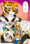 2015 anthro bear better_late_than_never comic daigaijin dialogue dreamworks duo english_text felid female giant_panda kung_fu_panda male mammal master_po_ping master_tigress painting_(artwork) pantherine text tiger traditional_media_(artwork) watercolor_(artwork)