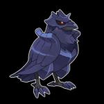 1:1 2019 absurd_res alpha_channel avian beak bird black_sclera claws corviknight feral full-length_portrait generation_8_pokemon hi_res nintendo official_art pokemon pokemon_(species) portrait red_eyes solo standing thin_calves unknown_artist wings