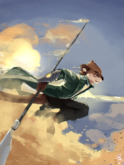 Rating: s
ID: 5605413
Date: 2025-05-28 20:12:36 -0400
Status: active
Score: 12
2025 anthro armor avian bird bottomwear bracers brown_body brown_fur clothing cloud coat flying fur glaive hi_res long_coat magic_user male mammal melee_weapon mustelid otter pants polearm red_eyes risforn_(razim) sky sweetmacchi tail tan_body tan_fur topwear weapon post #5605413