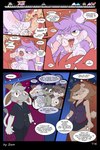 3_toes 4_fingers anthro babs_bunny breasts buster_bunny clothed clothing comic dam_(artist) dialogue english_text feet female fifi_la_fume fingers genitals group hi_res inside_train lagomorph leporid male mammal mephitid plantigrade rabbit skunk speech_bubble text tiny_toon_adventures toes toony train vehicle warner_brothers