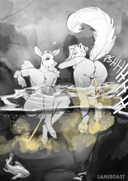 Rating: e
ID: 5679208
Date: 2025-07-01 02:10:11 -0400
Status: active
Score: 127
2025 2_horns 4_toes 5_fingers all_fours ambient_fish ambient_sealife angel animal_genitalia animal_penis anthro antlers anus artist_name back_wings balls bathing bathing_together biped blush blush_lines bodily_fluids breasts bubble butt cervine_genitalia cervine_penis character_request claws closed_smile cloven_hooves crossed_arms cut_antlers deer duo english_text eyelashes eyes_closed feathered_wings feathers feet female female_anthro female_peeing femboy finger_claws fingers flaccid fur genital_fluids genitals hair halo hi_res hooves horn hot_spring humanoid_genitalia humanoid_hands humanoid_vulva lameboast long_hair male male_anthro male_peeing mammal medium_breasts mouth_closed nude nude_anthro nude_female nude_male onomatopoeia outside partially_submerged peeing peeing_into_water peeing_together peeing_underwater penis plantigrade raised_tail restricted_palette ripples rock rodent sciurid sitting small_wings smile snout sound_effects steam tail text toe_claws toes tree_squirrel unguligrade urine urine_stream vulva water watersports wet white_text wings post #5679208