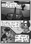 absurd_res aircraft angry anthro argument aviator_cap clothed clothing comic desert dialogue digital_media_(artwork) duo english_text equid equine facial_hair fur goatee greyscale hair halcyon_(series) headgear headwear helicopter hi_res horse inside_helicopter lost_andsafe male mammal manager_(halcyon) monochrome mustelid open_mouth otter outside pilot pilot_(halcyon) speech_bubble teeth teeth_showing text vehicle