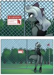 alligator alligatorid anthro batnaps crocodilian digital_media_(artwork) femboy fence florida_man_(batnaps) gesture hi_res male reptile scalie shaded shrug solo