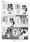 2016 anthro anthrofied chibi clothed clothing comic dialogue electricity english_text equid equine eyewear female friendship_is_magic goggles greyscale group hasbro hi_res horn lightning mammal monochrome my_little_pony mythological_creature mythological_equine mythology patreon patreon_logo pegasus pia-sama rainbow_dash_(mlp) speech_bubble text tongue twilight_sparkle_(mlp) unicorn url website_logo wings