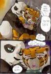 2012 anthro bear better_late_than_never bodily_fluids collar comic crying daigaijin dialogue dreamworks english_text eyes_closed felid female giant_panda hug kung_fu_panda male mammal master_po_ping master_tigress nude painting_(artwork) pantherine red_eyes slightly_chubby tears text tiger traditional_media_(artwork) watercolor_(artwork)