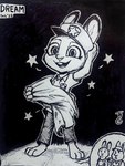 2023 absurd_res age_difference anthro bonnie_hopps buckteeth clothed clothing disney female fully_clothed group hi_res inktober judy_hopps lagomorph leporid looking_at_viewer mammal monochrome open_mouth open_smile rabbit smile standing stu_hopps teeth theblueberrycarrots traditional_media_(artwork) trio young younger_female zootopia