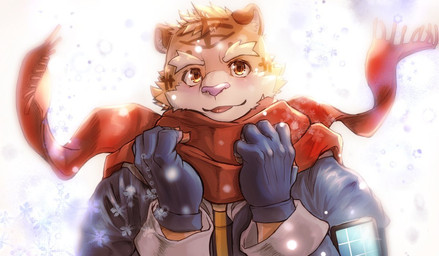 Rating: s
ID: 5679865
Date: 2025-07-01 11:12:01 -0400
Status: active
Score: 4
anthro clothing felid furloid gloves handwear kemono looking_at_viewer male mammal oyupo_kogane pantherine sack07071227 scarf simple_background snow snowflake snowing solo stripes tiger utau post #5679865