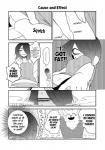 anthro canid canine clothing comic dialogue english_text female fur greyscale hi_res human kemono lila_(kashiwagi_aki) male mammal monochrome text translated yakantuzura zinovy