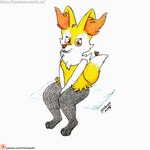 Rating: s
ID: 5196593
Date: 2024-11-21 14:06:38 -0500
Status: active
Score: 2
1:1 3_toes anthro bent_legs black_legs braixen feet female fur furry_ears generation_6_pokemon glass_table hand_on_belly hi_res looking_at_viewer nintendo open_mouth open_smile orange_eyes pokemon pokemon_(species) red_nose sitting smile smiling_at_viewer solo toes traditional_media_(artwork) wood yellow_body yellow_fur yordraw post #5196593