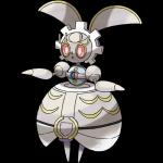 1:1 2016 alpha_channel female generation_7_pokemon hi_res humanoid legendary_pokemon machine magearna nintendo official_art pink_eyes pokemon pokemon_(species) red_sclera simple_background solo transparent_background unknown_artist