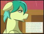 2018 after_sex comic dialogue english_text engrish equid equine flash_draw friendship_is_magic green_body green_eyes hair hasbro horse japanese_text male mammal my_little_pony pony sandbar_(mlp) solo text