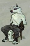 Rating: e
ID: 4684986
Date: 2024-03-28 13:51:14 -0400
Status: active
Score: 97
anthro arms_tied aroused bdsm bondage bottomwear bound bulge canid canine canis chair chair_bondage claws clothed clothing death_(puss_in_boots) dreamworks fur furniture fuzzy hands_behind_back heart_symbol hi_res licking licking_lips licking_own_lips male mammal on_chair pants puss_in_boots_(franchise) question_mark red_eyes restrained restrained_arms restraints simple_background sitting sitting_on_chair slim smollco solo spread_legs spreading tail tongue tongue_out topless topless_anthro topless_male torn_clothing unbuttoned unbuttoned_pants white_body white_fur wolf post #4684986