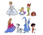 101_dalmatians 2023 alice_(alice_in_wonderland) alice_in_wonderland alice_in_wonderland_(disney) anniversary blonde_hair blue_clothing blue_dress blue_robe canid canine canis cheshire_cat cheshire_cat_(disney) cheshire_cat_(species) child cinderella_(disney) clothed clothing collar collar_only collar_tag dalmatian diamond_collar_tag disney disney's_cinderella domestic_cat domestic_dog dress felid feline felis female feral fully_clothed fur gesture glass_slippers green_clothing grin group gustavo_freire hair hand_on_hip hi_res holding_object holding_stick human invisible lady_(lady_and_the_tramp) lady_and_the_tramp large_group long_beard long_hair looking_at_viewer lucky_(101_dalmatians) magic_user male mammal markings merlin mowgli multicolored_clothing multicolored_dress nude peter_pan peter_pan_(character) pongo princess_aurora_(disney) quadruped red_hair robe salute silver_dress simple_background sleeping_beauty_(1959) smile spots spotted_body spotted_fur stick striped_markings striped_tail stripes tail tail_markings the_jungle_book the_sword_in_the_stone topless two_tone_clothing two_tone_dress white_background white_body white_fur white_hair yellow_sclera young young_female young_feral young_human young_male