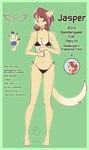 ambiguous_gender angie_imagines anthro bikini cheek_tuft choker clothing domestic_cat ear_piercing ear_ring english_text eyewear facial_tuft felid feline felis flat_chested fluffy fluffy_ears fluffy_tail freckles fur fur_markings glasses heart_nose heart_symbol hi_res highlights_(coloring) jasper_(angie_imagines) jewelry mammal markings multicolored_pawpads necklace orange_eyes pawpads piercing ring_piercing shy solo swimwear tail text tuft two-piece_swimsuit