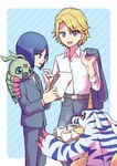 Rating: s
ID: 4233099
Date: 2023-08-14 17:01:33 -0400
Status: active
Score: 11
animal_skin anthro bandai_namco beverage digimon digimon_(species) doyahotori feral fur gabumon green_body group hi_res human ken_ichijouji male mammal matt_ishida segmented_body striped_body striped_fur stripes tea wormmon yellow_body post #4233099