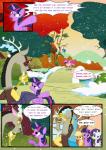 2014 absurd_res applejack_(mlp) chilllum chimera color_coded color_coded_text comic dialogue digital_media_(artwork) discord_(mlp) draconequus earth_pony english_text equid equine feathered_wings feathers female feral friendship_is_magic group hasbro hi_res horn horse light262 male mammal musical_note musical_symbol my_little_pony mythological_creature mythological_equine mythology outside pegasus pinkie_pie_(mlp) plant pointy_speech_bubble pony purple_text rarity_(mlp) shared_dialogue shared_speech_bubble snow snowing speech_bubble symbol text title_drop tree twilight_sparkle_(mlp) unicorn winged_unicorn wings