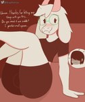 2021 5:6 anthro anthro_focus bed black_clothing blush bovid boxer_briefs bulge butt caprine clothed clothing crop_top curvy_figure deltarune dot_eyes duo english_text euphorica eyelashes eyewear femboy fur furniture glasses goat hair hair_over_eyes hi_res horn human humanoid kris_(deltarune) legs_up looking_at_another looking_at_partner looking_at_viewer lying male mammal midriff on_back ralsei shirt simple_eyes smile solo_focus text topwear tuft tufted_ears undertale_(series) underwear white_body white_fur wide_hips