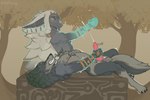 Rating: e
ID: 4537153
Date: 2024-01-15 11:51:04 -0500
Status: active
Score: 719
2024 4_toes animal_genitalia animal_penis anthro anthrofied armwear balls bodily_fluids body_control canid canine canine_genitalia canine_penis canis chest_tuft claws clenched_teeth clothing cum cumshot duo ear_piercing ejaculation erection eyes_closed feet fur genital_fluids genitals hair handjob hi_res horn link_(wolf_form) long_hair looking_at_another looking_at_partner lying magic male male/male mammal masturbation motion_lines multicolored_body multicolored_fur nintendo nipples nude on_back onomatopoeia outside penile penile_masturbation penis piercing plant rauru's_arm rauru_(tears_of_the_kingdom) sex smile sound_effects taffhazy tears_of_the_kingdom teeth text the_legend_of_zelda toes translucent tree tuft white_hair wolf zonai post #4537153
