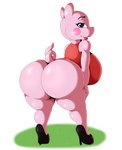 aged_up anthro big_breasts big_butt breasts butt clothing conditional_dnp domestic_pig female footwear hi_res high_heels huge_butt looking_at_viewer looking_back mammal peppa_pig peppa_pig_(character) presenting presenting_hindquarters shoes solo suid suina suirano sus_(pig) wide_hipped_female wide_hips