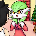 1:1 ailin_gardevoir christmas duo enrique849 fan_character gardevoir generation_3_pokemon holidays human mammal nintendo pokemon pokemon_(species)