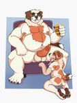 3:4 absurd_res age_difference alebehemut anthro anthro_on_anthro balls bdsm big_balls big_penis canid canine canis chair domestic_dog duo father_(lore) father_and_child_(lore) father_and_son_(lore) furniture genitals hi_res incest_(lore) kneeling knot male male/male mammal mature_male molosser mountain_dog nipple_piercing nipples older_male on_chair overweight overweight_anthro overweight_male parent_(lore) parent_and_child_(lore) parent_and_son_(lore) penis petplay piercing roleplay saint_bernard sitting sitting_on_chair son_(lore) swiss_mountain_dog transformation younger_male