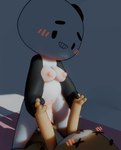 Rating: e
ID: 5548186
Date: 2025-05-04 10:09:42 -0400
Status: active
Score: 27
3d_(artwork) 3d_animation animated bear blush bouncing_breasts breasts choecoga cowgirl_position digital_media_(artwork) duo female female_on_top from_front_position giant_panda hand_holding looking_at_another male male/female male_on_bottom mammal on_bottom on_top sex short_playtime simple_background post #5548186