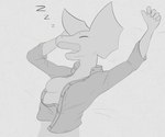 Rating: q
ID: 5485293
Date: 2025-04-05 23:34:20 -0400
Status: active
Score: 5
anthro big_ears blouse breasts clothed clothing collared_shirt creature71 dress_shirt female greyscale hi_res lizard milanna_(creature71) monochrome open_clothing open_shirt open_topwear reptile scalie shirt sketch sleeping snoring solo topwear unbuttoned_shirt wardrobe_malfunction post #5485293