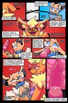 2:3 abstract_background absurd_res anal anal_penetration animal_genitalia balls bdsm big_penis blue_eyes collar comic degradation dialogue duo eevee eeveelution emanata english_text fangs fellatio femboy feral flareon generation_1_pokemon genitals good_girl heart_symbol hi_res inner_ear_fluff internal knot leash leash_pull male male/male male_penetrated name_tag nintendo oral penetration penile penis petplay pokemon pokemon_(species) profanity prostate prostate_stimulation red_eyes roleplay scar sex suta-star teeth text tuft unusual_anatomy unusual_genitalia unusual_penis