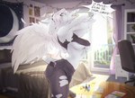 Rating: q
ID: 5641195
Date: 2025-06-14 08:03:09 -0400
Status: active
Score: 18
anthro back_wings bottomwear clothing denim denim_bottomwear denim_clothing dialogue dullvivid english_text fang_(gvh) feathered_wings feathers female goodbye_volcano_high green_body green_feathers green_scales hair head_crest hi_res jeans nervous open_mouth pants prehistoric_species pterodactylus pterosaur reptile scales scalie shirt solo speech_bubble tank_top text topwear torn_bottomwear torn_clothing torn_jeans torn_pants undressing white_hair wide_eyed wings post #5641195