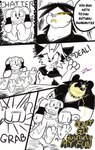 Rating: s
ID: 5576536
Date: 2025-05-16 13:03:46 -0400
Status: active
Score: 1
2025 4_fingers 5_panel_comic absurd_res ambiguous_gender anthro black_clothing black_eyes black_nose black_shirt black_text black_topwear breasts canid canine canis cape chest_tuft clothed clothing comic dialogue domestic_dog english_text exclamation_point female fingers fox fur group hair hi_res looking_at_another male mammal motion_lines mouth_closed open_mouth open_smile pawpads paws sharp_teeth shirt signature smile sound_effects speech_bubble talking_to_another teeth text tongue topwear trio tuft white_sclera wrist_grab yellow_text zincxiron post #5576536